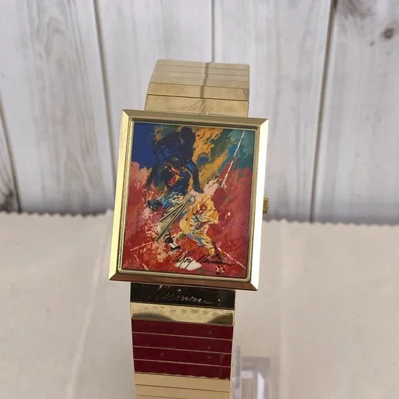 Sliding Home by artist LeRoy Neiman was portraying Jackie Robinson Price is firm - Picture 4 of 9